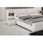 Lit en cuir italien de luxe ELEGANCE, blanc, 160x200 Lit en cuir italien de luxe ELEGANCE, blanc, 160x200