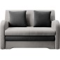 Joli canapé convertible avec rangement en velours gris clair / gris foncé, ARIEL, 2 places Joli canapé convertible avec rangement en velours gris clair / gris foncé, ARIEL, 2 places
