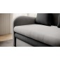 Joli canapé convertible avec rangement en velours gris clair / gris foncé, ARIEL, 2 places Joli canapé convertible avec rangement en velours gris clair / gris foncé, ARIEL, 2 places
