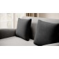 Joli canapé convertible avec rangement en velours gris clair / gris foncé, ARIEL, 2 places Joli canapé convertible avec rangement en velours gris clair / gris foncé, ARIEL, 2 places