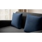 Joli canapé convertible avec rangement en velours gris antracite et bleu, ARIEL, Gris anthracite / Bleu, 2 places Joli canapé convertible avec rangement en velours gris antracite et bleu, ARIEL, Gris anthracite / Bleu, 2 places