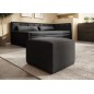 Canapé convertible en tissu avec rangement, gris et noir, angle DROIT, FULA, 3 places Canapé convertible en tissu avec rangement, gris et noir, angle DROIT, FULA, 3 places