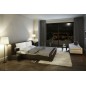 Lit en cuir italien de luxe ELEGANCE, chocolat et blanc, 180x200 Lit en cuir italien de luxe ELEGANCE, chocolat et blanc, 180x200
