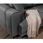 Canapé d'angle convertible en velours, avec rangement, gris foncé, angle droit, DALLAS, 4 places Canapé d'angle convertible en velours, avec rangement, gris foncé, angle droit, DALLAS, 4 places