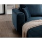 Canapé d'angle convertible en velours, avec rangement, bleu foncé, angle droit, DALLAS, 4 places Canapé d'angle convertible en velours, avec rangement, bleu foncé, angle droit, DALLAS, 4 places
