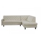 Canapé d'angle en cuir italien 5 places CHESTY, blanc, angle droit Canapé d'angle en cuir italien 5 places CHESTY, blanc, angle droit