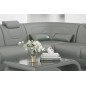 - Canapé d'angle en cuir italien 7 places LUXEMBOURG, gris foncé, angle gauche - Canapé d'angle en cuir italien 7 places LUXEMBOURG, gris foncé, angle gauche