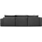 Canapé convertible en velours luxe 5 places et coffre, gris foncé, méridienne droite (vu de face) BONITA Canapé convertible en velours luxe 5 places et coffre, gris foncé, méridienne droite (vu de face) BONITA