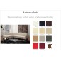 Canapé d'angle en cuir italien 5 places CHESTY, personnalisé, angle gauche Canapé d'angle en cuir italien 5 places CHESTY, personnalisé, angle gauche