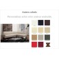 Canapé d'angle en cuir italien 5 places CHESTY, personnalisé, angle droit Canapé d'angle en cuir italien 5 places CHESTY, personnalisé, angle droit