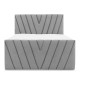 Ensemble boxspring complet 160x200 tête de lit + sommiers + matelas + surmatelas CANDY - velours luxe gris Ensemble boxspring complet 160x200 tête de lit + sommiers + matelas + surmatelas CANDY - velours luxe gris