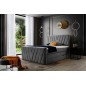 Ensemble boxspring complet 180x200 tête de lit + sommiers + matelas + surmatelas CANDY - velours luxe gris foncé Ensemble boxspring complet 180x200 tête de lit + sommiers + matelas + surmatelas CANDY - velours luxe gris foncé