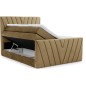 Ensemble boxspring complet 140x200 tête de lit + sommiers + matelas + surmatelas CANDY - velours luxe marron Ensemble boxspring complet 140x200 tête de lit + sommiers + matelas + surmatelas CANDY - velours luxe marron