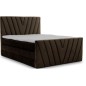 Ensemble boxspring complet 140x200 tête de lit + sommiers + matelas + surmatelas CANDY - velours luxe chocolat Ensemble boxspring complet 140x200 tête de lit + sommiers + matelas + surmatelas CANDY - velours luxe chocolat