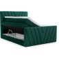 Ensemble boxspring complet 160x200 tête de lit + sommiers + matelas + surmatelas CANDY - velours luxe vert Ensemble boxspring complet 160x200 tête de lit + sommiers + matelas + surmatelas CANDY - velours luxe vert