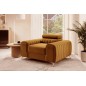 Fauteuil 1 place en tissu velours catégorie luxe, bronze, LARIO Fauteuil 1 place en tissu velours catégorie luxe, bronze, LARIO