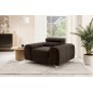 Fauteuil 1 place en tissu velours catégorie luxe, chocolat, LARIO Fauteuil 1 place en tissu velours catégorie luxe, chocolat, LARIO