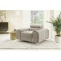 Fauteuil 1 place en tissu velours catégorie luxe, beige, LARIO Fauteuil 1 place en tissu velours catégorie luxe, beige, LARIO