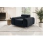 Fauteuil 1 place en tissu velours catégorie luxe, noir, LARIO Fauteuil 1 place en tissu velours catégorie luxe, noir, LARIO