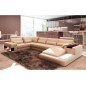 Canapé d'angle en cuir italien 7 places BEST, beige, angle gauche Canapé d'angle en cuir italien 7 places BEST, beige, angle gauche