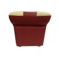 2 Poufs en cuir de luxe - belle qualité - cuir épais - Bordeaux ét écru - VISTA : 1 acheté + 1 offert = 2 poufs 2 Poufs en cuir de luxe - belle qualité - cuir épais - Bordeaux ét écru - VISTA : 1 acheté + 1 offert = 2 poufs