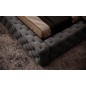 Lit 180x200 capitonné en velours luxe avec coffre, gris, PRIMO, Gris foncé Lit 180x200 capitonné en velours luxe avec coffre, gris, PRIMO, Gris foncé