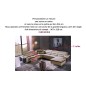 Solde: Canapé d'angle relax électrique cuir Epais buffle italien luxe COMBIRELAX beige et chocolat, Personnalisée sur mesure, 1