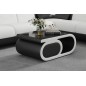 Table basse design LUXIA, noir et blanc Table basse design LUXIA, noir et blanc