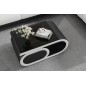 Table basse design LUXIA, noir et blanc Table basse design LUXIA, noir et blanc