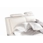 Lit en cuir italien de luxe LIVOURNE 180x200, blanc. Lit en cuir italien de luxe LIVOURNE 180x200, blanc.