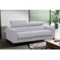 Canapé 3 places convertible en tissu de luxe AVIR, gris clair