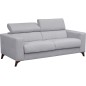 Canapé 3 places convertible en tissu de luxe AVIR, gris clair