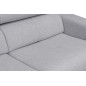 Canapé 3 places convertible en tissu de luxe AVIR, gris clair