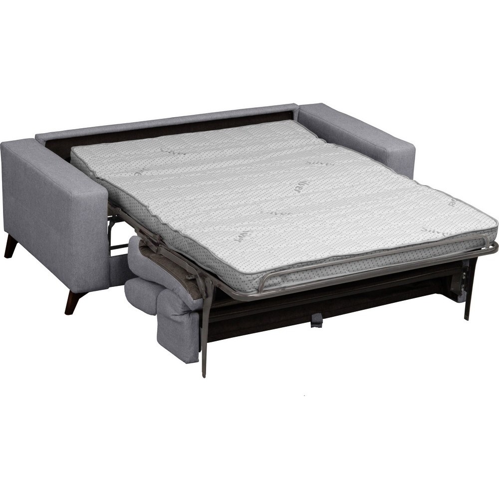 Canapé 3 places convertible en tissu de luxe AVIR, gris foncé Canapé 3 places convertible en tissu de luxe AVIR, gris foncé