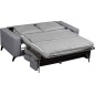 Canapé 3 places convertible en tissu de luxe AVIR, gris foncé Canapé 3 places convertible en tissu de luxe AVIR, gris foncé