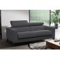 Canapé 3 places convertible en tissu de luxe AVIR, anthracite, Gris anthracite Canapé 3 places convertible en tissu de luxe AVIR, anthracite, Gris anthracite