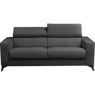 Canapé 3 places convertible en tissu de luxe AVIR, anthracite