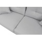 Canapé 3 places convertible en tissu de luxe HANS, gris clair Canapé 3 places convertible en tissu de luxe HANS, gris clair
