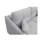 Canapé 3 places convertible en tissu de luxe HANS, gris clair Canapé 3 places convertible en tissu de luxe HANS, gris clair