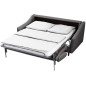 Canapé 3 places convertible en tissu de luxe HANS, gris foncé Canapé 3 places convertible en tissu de luxe HANS, gris foncé