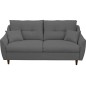 Canapé 3 places convertible en tissu de luxe HANS, gris foncé Canapé 3 places convertible en tissu de luxe HANS, gris foncé