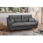 Canapé 3 places convertible en tissu de luxe HANS, gris foncé Canapé 3 places convertible en tissu de luxe HANS, gris foncé