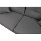 Canapé 3 places convertible en tissu de luxe HANS, gris foncé Canapé 3 places convertible en tissu de luxe HANS, gris foncé