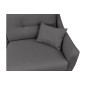 Canapé 3 places convertible en tissu de luxe HANS, gris foncé Canapé 3 places convertible en tissu de luxe HANS, gris foncé