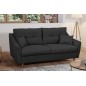 Canapé 3 places convertible en tissu de luxe HANS, gris anthracite Canapé 3 places convertible en tissu de luxe HANS, gris anthracite