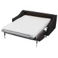 Canapé 3 places convertible en tissu de luxe HANS, gris anthracite Canapé 3 places convertible en tissu de luxe HANS, gris anthracite