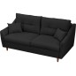 Canapé 3 places convertible en tissu de luxe HANS, gris anthracite Canapé 3 places convertible en tissu de luxe HANS, gris anthracite