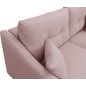 Canapé 3 places convertible en tissu de luxe HANS, rose pale, Rose clair Canapé 3 places convertible en tissu de luxe HANS, rose pale, Rose clair