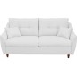 Canapé 3 places convertible en tissu de luxe HANS, blanc Canapé 3 places convertible en tissu de luxe HANS, blanc
