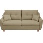 Canapé 3 places convertible en tissu de luxe HANS, beige Canapé 3 places convertible en tissu de luxe HANS, beige
